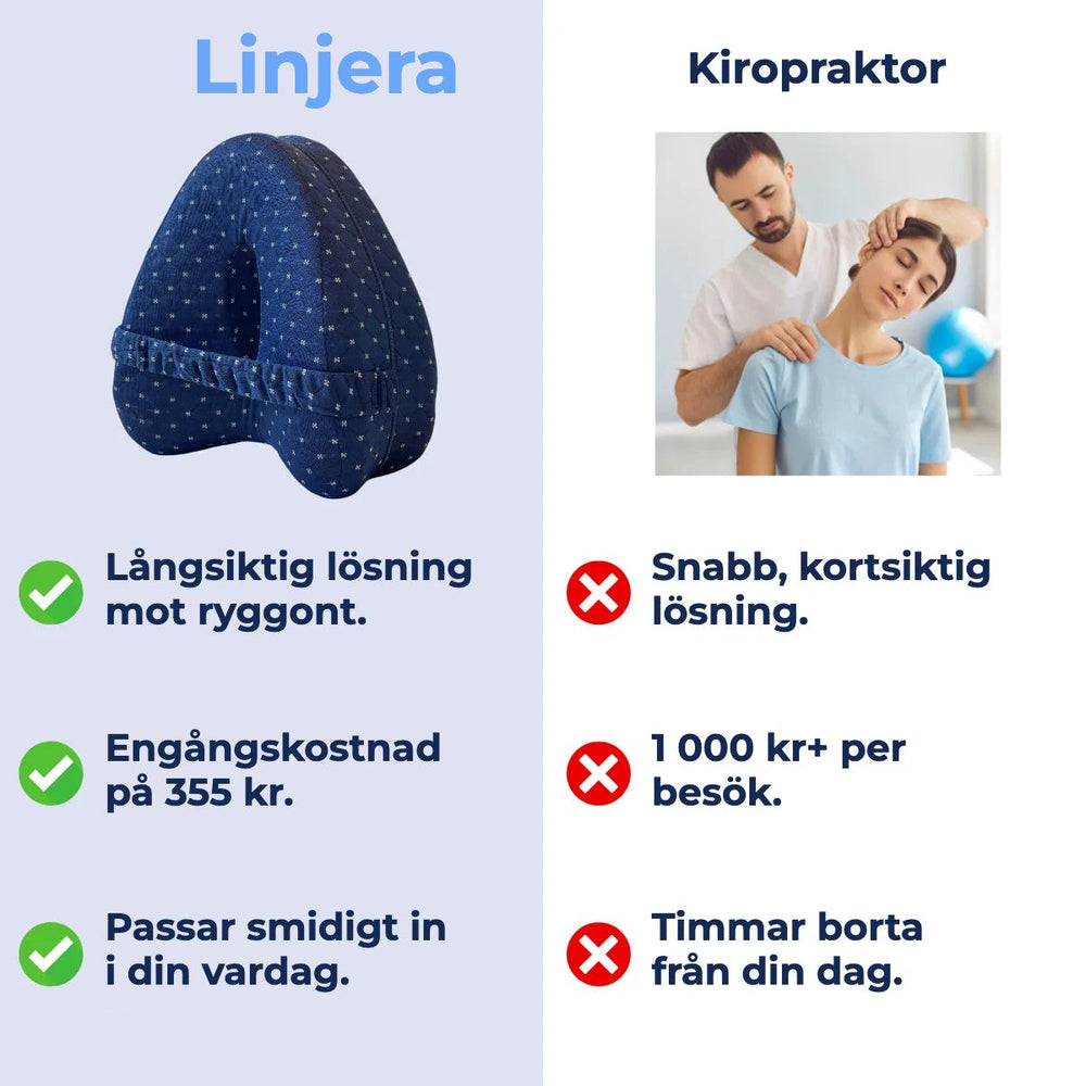 Knäkudde jämfört med kiropraktor