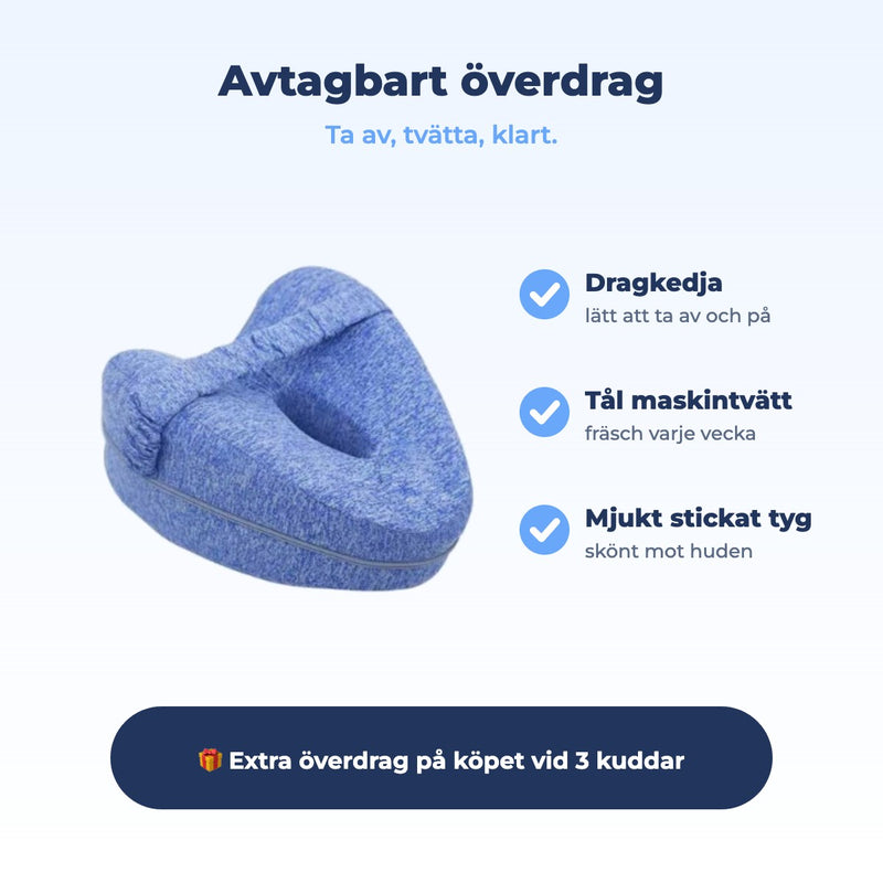 Avtagbart och tvättbart överdrag